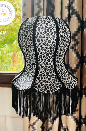 lanterne pagode cintrée leopard