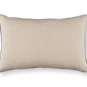 Coussin rayé Bleu/Jaune