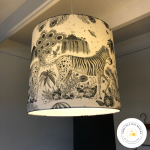 abat-jour plafond tissu le monde perdu d'Emma Shipley