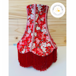 pagode tissu japonnais rouge