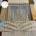 Detail montage de tressage en corde de coton