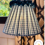 abat-jour plissé vichy rucher cocotte