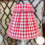 Abat-jour Plissé Campagne carreaux