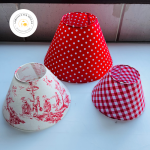 Trio abat-jour Rouge et blanc
