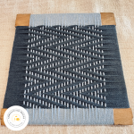 Tressage ZIG ZAG marine et bleu jeans