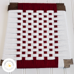 Tressage damier Rouge et blanc